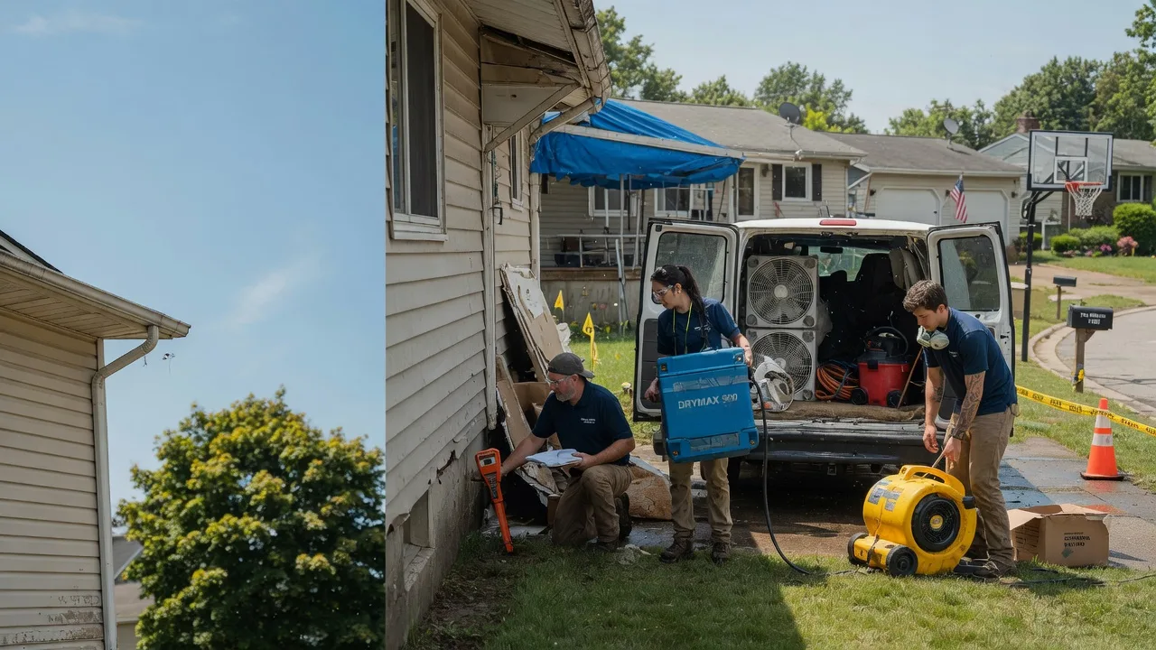 Ceiling Leak Cleanup in Cheshire, OH near me