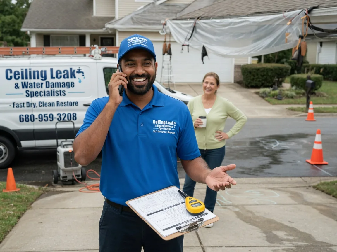 Ceiling Leak Cleanup Cheshire, OH FAQs